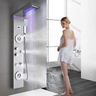 Ello Allo Shower Panel Tower Led Rain waterfall Massage System Stainless Steel