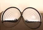 Vintage Art Deco Wall Sconces Lamps Italy F Fabbian Frosted Glass 90 s Elegant