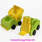 Fisher-price Little People Dump Truck Lift   Load Vintage Green Yellow