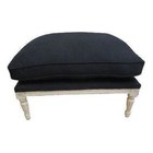 Antique French Ottoman Foot Stool Bench Regency Louis Xv Oversized Carved
