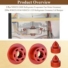 2 Pcs Wr02x12008 Refrigerator Evaporator Fan Motor Grommet  2 Wr02x10540    