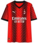 Framed Zlatan Ibrahimovic Ac Milan Signed 2023-24 Puma Replica Jersey - Front
