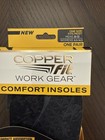 Copper Fit Work Gear Comfort Insoles Arch Support Odor Reducing Trim To Fit New