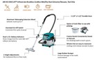 Makita 18v X2  36v  Lxt Wet dry Dust Extractor vacuum 4 Gallon  bare Tool 
