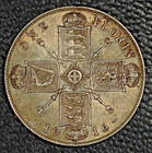 1916 Great Britain Silver Florin  Xf