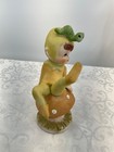 Vintage Pixie Elf On Mushroom Porcelain