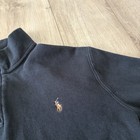 Polo Ralph Lauren Estate Rib Quarter Zip Pullover Sweater Men   s Xl Black