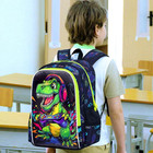 3pcs Boys Dinosaur Play Game Backpack Set  Water Resistant 16  Kids Preschool Bo