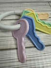 Vintage Baby Toys Lot Of 2 Danara Int  Horse Rattle Blue Yellow   Number Keys