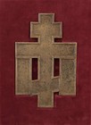 Antique Lt19thc Russian Orthodox Jesus Cast Bronze Cross Icon Old Believer Cross