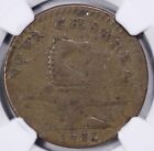 1786 New Jersey Copper Colonial Beam Straight Ngc Vf 25 Bn