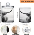 Kigai Highland Cow Qtip Holder Dispenser For Cotton 2 Pack  