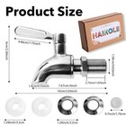 Spigot For Beverage Dispenser Stainless Steel Water Dispenser Replacement Parts 