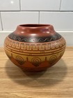 Navajo Pottery Signed R  Smith Beautifully Etched Perfect Condition 5   tall