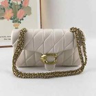 Coach Tabby 26 Quilted Shoulder Bag Leather White gold Cp150 Outlet New