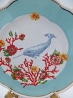 Anthropologie Lou Rota Mother Nature Narwhal Dessert Scalloped Plate 9 5  Nwt Ex