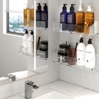 Acrylic Shower Shelves 3 Pack adhesive Shower Organizer For Inside Shower   K   