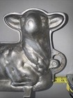Vintage Heavy Aluminum Lamb Sheep Cake Chocolate Mold Antique Bakery