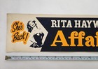 Vintage Door Top Movie Marquee 1952 Affair In Trinidad Rita Hayworth Film Promo