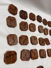 Handmade Cedar  Rune Set Elder Futhark 25 Pieces