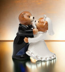 Ceramic Teddy Bear Couple Salt   Pepper Shakers  Wedding D  cor Or Gift  Wedding