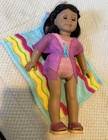 Authentic American Girl Tropical Bloom Swimsuit Towel Sandals Pillow Outfit Lot