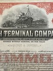 1937 Bush Terminal Co  Shipping Stock Vignette Issued Industry City Brooklyn