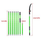 27 Feet Tree Pole Pruner Durable Tree Trimmers Handle Manual Branches Green