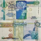 2013 Seychelles 10 Rupees P-42 New Unc Banknote