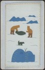 Playing Cards Single Card Old Vintage   Inuit Yupik Native People Eskimo Igloo B