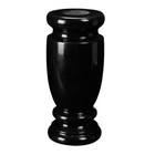 Black Granite Cemetery Vase For Grave Marker Memorial Flower Holder