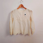 Nwt Gap Kids Girls Xl 12 Boho Top Cream Eyelet Embroidered Balloon Sleeve Cotton
