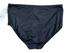 Women s Lands End High Waisted Black Chlorine Resistant Swim Bottoms Bikini 14