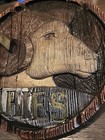 Vintage 70s Astrology Aries Ram Zodiac Sign Retro Chalkware Wall Plaque