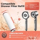 8-stage Shower Filter Compatible With Pweran Handheld Shower Head 4pcs