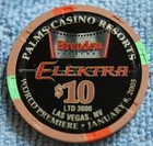 Palms Resort  10 Elekra Ltd 3000  Las Vegas  Nevada Casino Chip