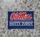 Ole Miss Rebels Hotty Toddy Vintage Style Patch  Embroidered  Iron On  3 x 2 