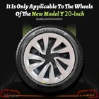 20 Inch Wheel Covers 4pcs Silver Black Turbine Style Hubcaps