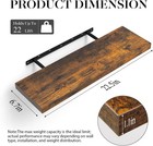 2 Pack Floating Shelves For Wall  22 5inch  Wall-mounted Shelves With Brackets