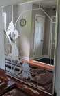 Vintage Etched 1970s Marsel Mirrors Hollywood Regency  Mid Century