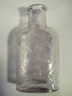 Vintage Veterinary Humphreys Homeopathic Purple Medicine Bottle  horse Logo 