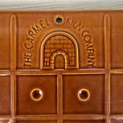 Vtg Carmel Kiln Co Greatful Bread Baking Tile Stone 1970s Hippie Boho Decor Art