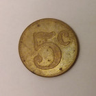 Vintage 5 Cent Trade Token 22mm