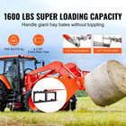 49 In  Hay Spear 1600 Lb  Capacity Skid Steer Loader Attachment With 2-piece 17 