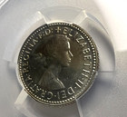 1961 M Australia Proof 6p Six Pence Km  58  1506 Mintage  Qeii  Pcgs Pr 66