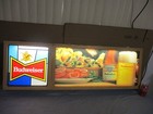 Vintage Budweiser Beer Bar Restaurant Sign 2 Panels Lighted Huge 52  Works Well