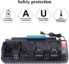 M14 M18 4-port Rapid Battery Charger For Milwaukee 14v 18v Li-ion Batteries