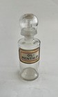 Apothecary Pharmacy Chemist Drugstore Glass Dome Funnel Label Under Glass Bottle
