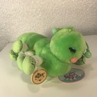 Russ Katey Pillar Green Plush Stuffed Animal Caterpillar Small Vintage 9 