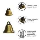 Vintage Bronze Jingle Bells Craft Bells 1 Or 1 5 Inch Housebreaking Wind Chime